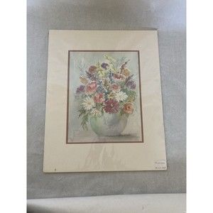 Helen Lewis Gryczan Colorado Artist Flowers Limited Edition Signed Print 106/150